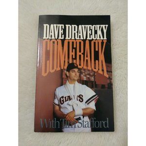 Dave Dravecky Comeback Book Baseball History Cancer Story (1990 Paperback)
